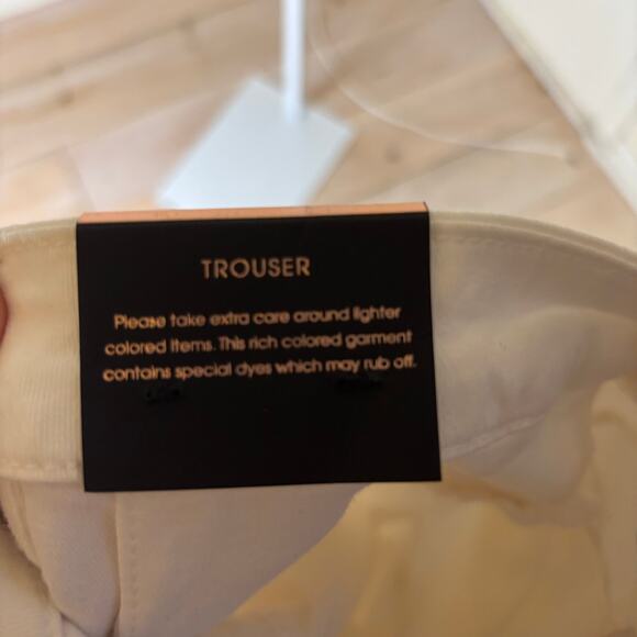 Jen7 by Seven for all Mankind NWT Women's White Trouser Pants Size 16 - Picture 7 of 10